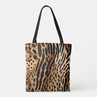 Wild Animal SpotteD Assymetric Pattern Design 1 Tote Bag