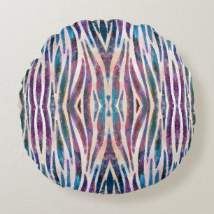 Wild Animal Stripe Round Pillow