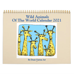 Wild Animals 2021 Calendrier de Denis Gaston Art