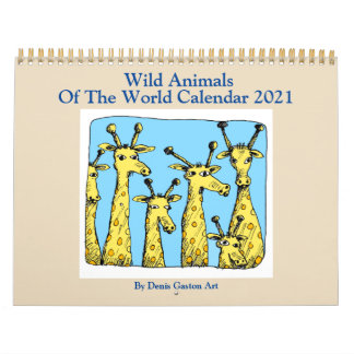 Wild Animals 2021 Calendrier de Denis Gaston Art