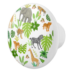 Wild Animals Ceramic Knob