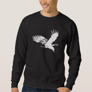 Wild Animals Cool Eagle Drawing Nature Sweatshirt