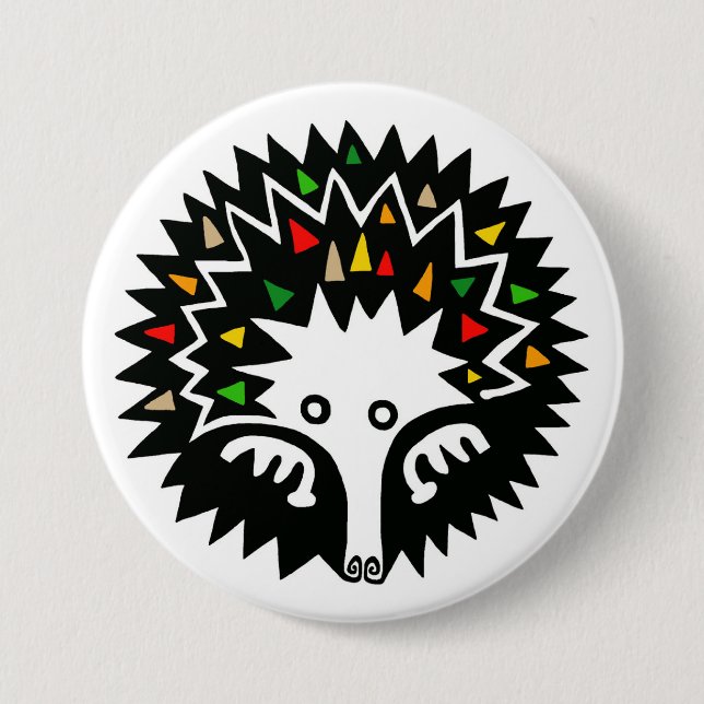 Wild animals - ECHIDNA - Australian Wildlife - 3 Inch Round Button (Front)