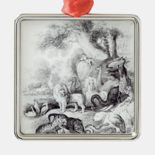 Wild Animals from 'A History of the Earth Metal Ornament