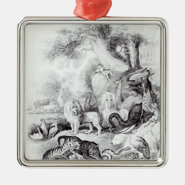 Wild Animals from 'A History of the Earth Metal Ornament (Front)