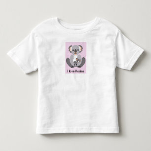 Wild animals - I love KOALAS - Aussie wildlife Toddler T-shirt