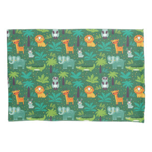 Wild Animals In Jungle Pillowcase