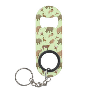 Wild animals keychain bottle opener
