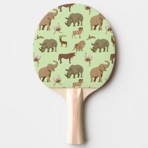 Wild animals ping pong paddle