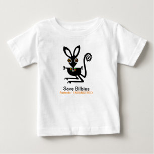 Wild animals - Save BILBIES - Endangered animal - Baby T-Shirt