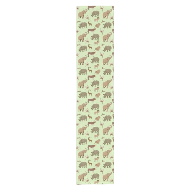 Wild animals short table runner (Front)