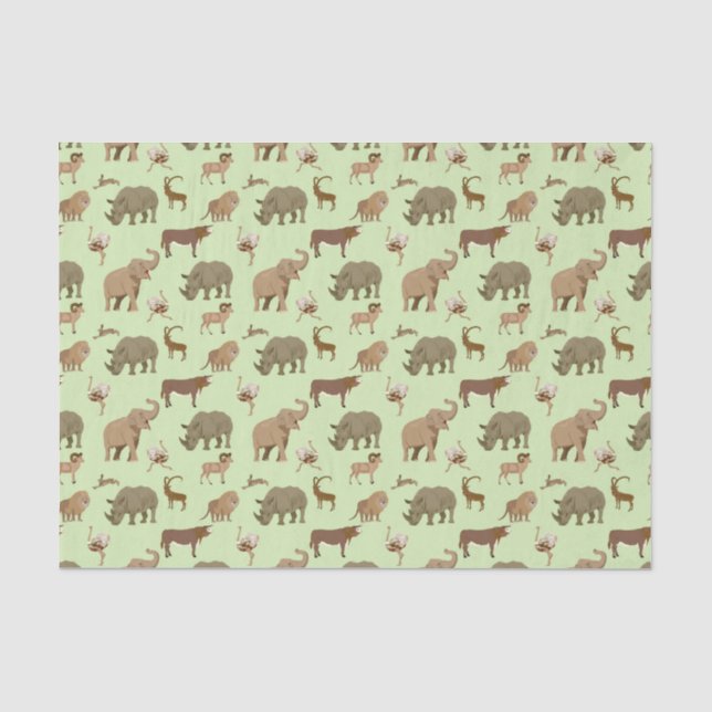 Wild animals tissue paper (Front)