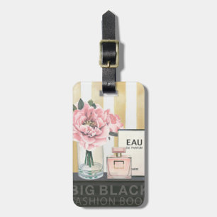 Wild Apple   Big Fashion Book - Striped Luggage Tag