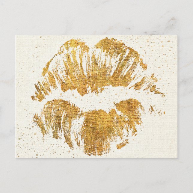Wild Apple | Elegant Stylish Kiss Postcard (Front)