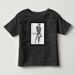 Wild Apple   Posh - Edgy Vintage Sketch Toddler T-shirt