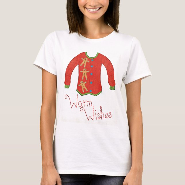 Wild Apple | Warm Wishes - Gingerbread Man T-Shirt (Front)