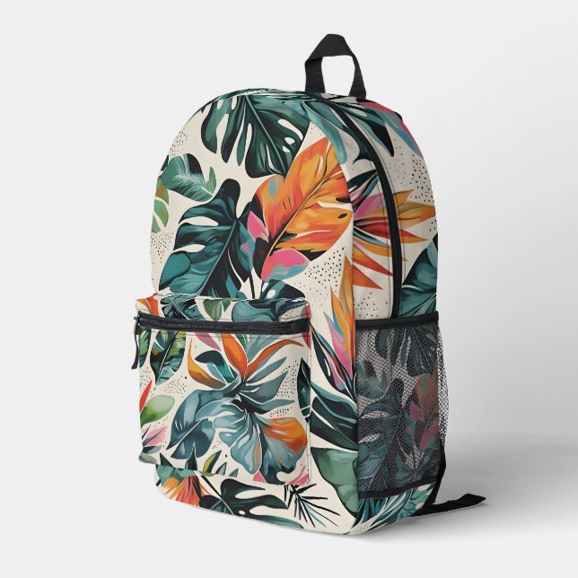 Wild Aura Printed Backpack (Back Corner Right)