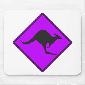 Wild Australian Kangaroo Marsupial Roo Silhouette Mouse Pad