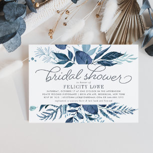 Wild Azure Bridal Shower Invitation