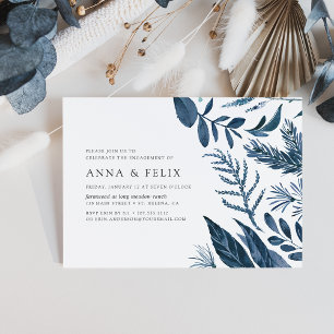 Wild Azure Engagement Party Invitation