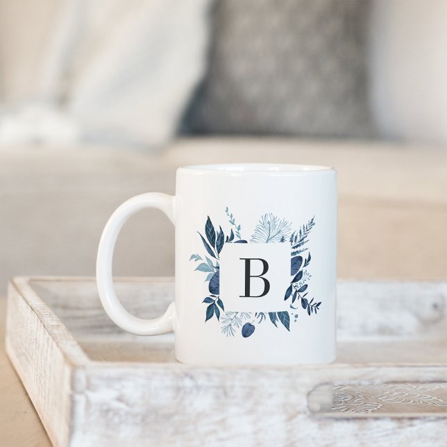 Wild Azure Monogram Coffee Mug (Creator Uploaded)