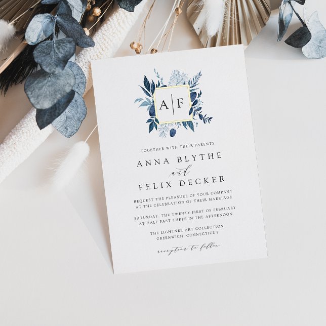 Wild Azure Monogram Wedding (Creator Uploaded)