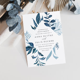 Wild Azure Wedding Invitation