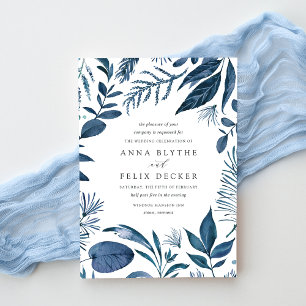 Wild Azure Wedding Invitation