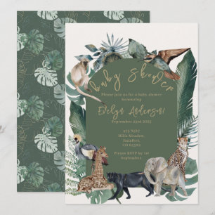 Wild Baby Shower Invitation