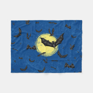 Wild Bat Swarm Fleece Blanket