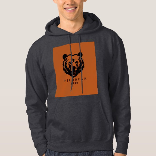 Wild Bear 1990 Vintage T-Shirt Hoodie (Front)