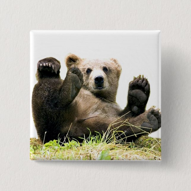 Wild Bears 2 Inch Square Button (Front)