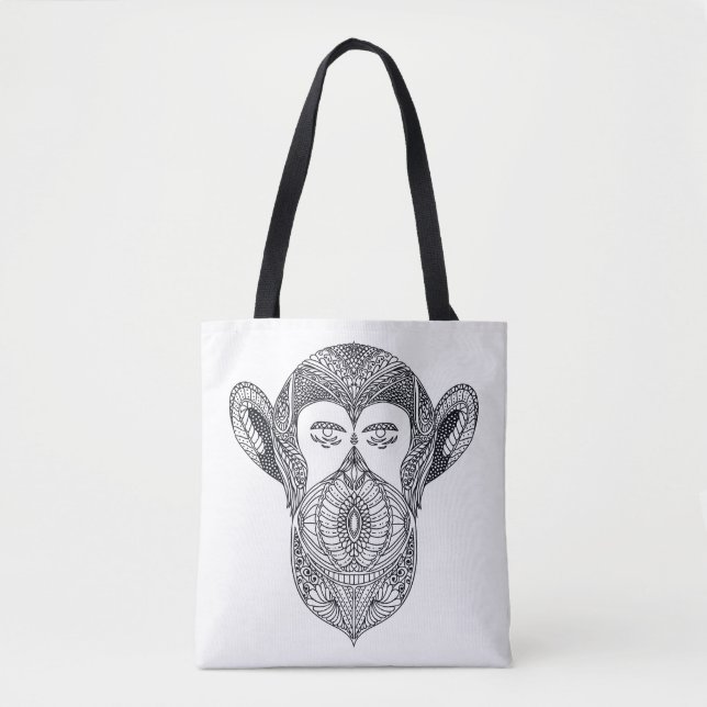 Wild Beast Of The Forest Doodle 2 Tote Bag (Front)