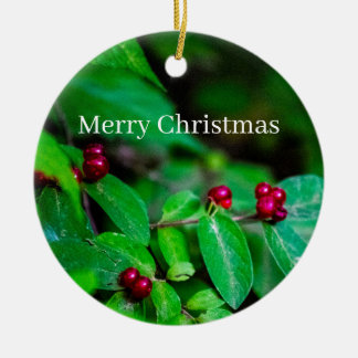 Wild Berries and Leaves Ornament