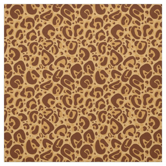 Wild big cat animal print safari pattern fabric (Swatch)