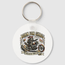 Wild Biker Raccoon Rebel Adventure