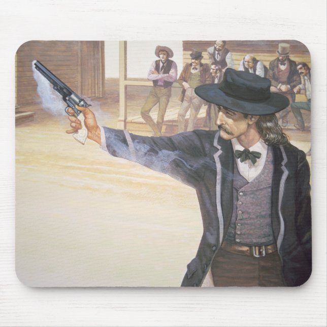 'Wild Bill' Hickok (1837-76) demonstrates his mark Mouse Pad (Front)