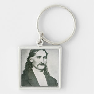 'Wild Bill' Hickok (b/w photo) Keychain