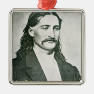 'Wild Bill' Hickok (b/w photo) Metal Ornament