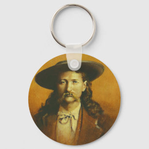 Wild Bill Hickok Illustration Keychain