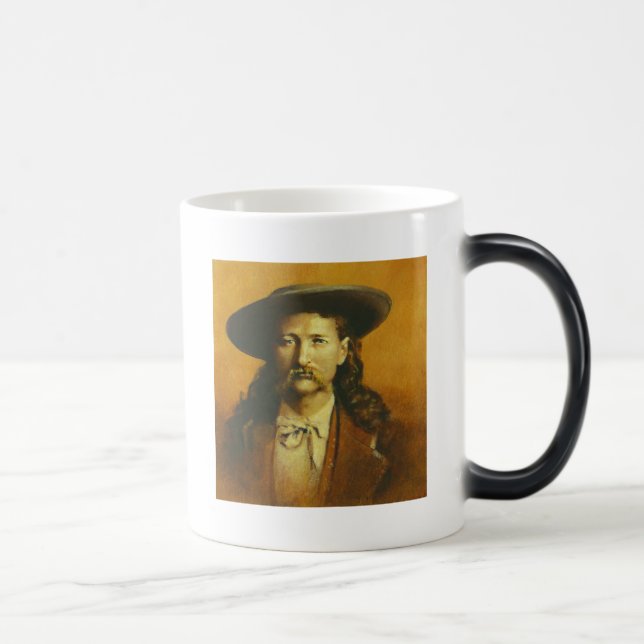 Wild Bill Hickok Illustration Magic Mug (Right)