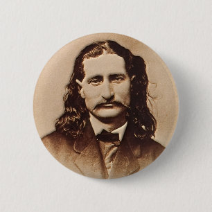 Wild Bill Hickok Painting Portrait 2 Inch Round Button