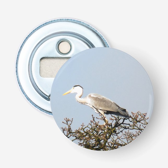 WILD BIRD HERON   BOTTLE OPENER (Front)
