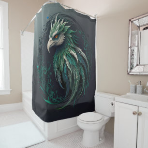 Wild Birds, Eagles, Parrot Portraits-green & blue