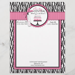 Wild Birthday Cake HP Letterhead