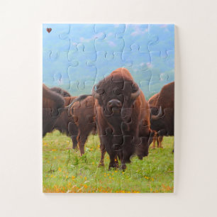 Wild  Bison Oklahoma Jigsaw Puzzle