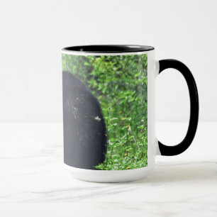 Wild Black Bear Walking in Grass 3 Mug