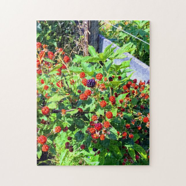 Wild Blackberry Patch Jigsaw Puzzle (Vertical)