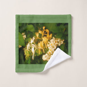 Wild Blooming Rose Honeysuckle Wash Cloth