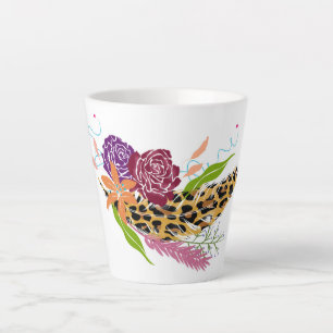 Wild Blooms: Elegant Botanical Home Decor Latte Mug
